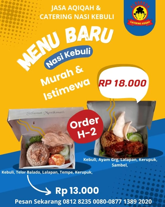 Nasi Kebuli Terdekat Dari Lokasi Saya di Kukusan, Depok - Jawa Barat WA 081282350080